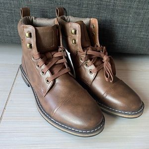 Men's Cap Toe Dress Boots Brown size 7